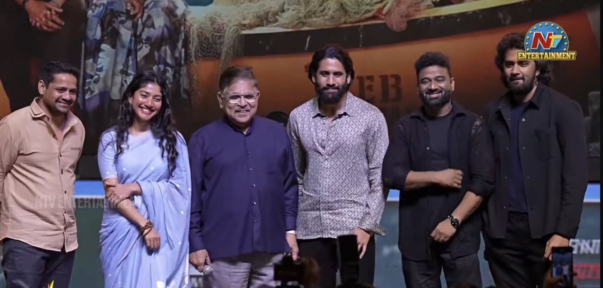 CinemaMediaIND's tweet photo. #Thandel Pre Release Event! 
Releasing on Feb 7th, Friday in Theatres starring #NagaChaitanya and #SaiPallavi https://t.co/WD2c7OSkMO