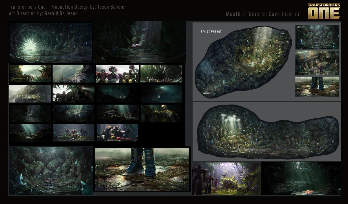 Production Design presentation for Transformers One.