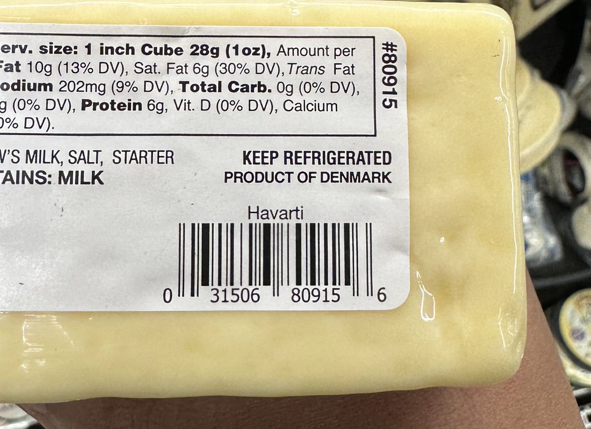 TheBravoDerm's tweet image. Some things we can’t easily substitute — like bread. But one example of an easy substitution is cheese. 🖕Wisconsin. 🖕 Trump.🖕MAGA. No more cheddar, or Swiss for me, until the end of this regime. I’m swapping it out for Danish 🇩🇰 Havarti, which tastes better anyway. #Divest