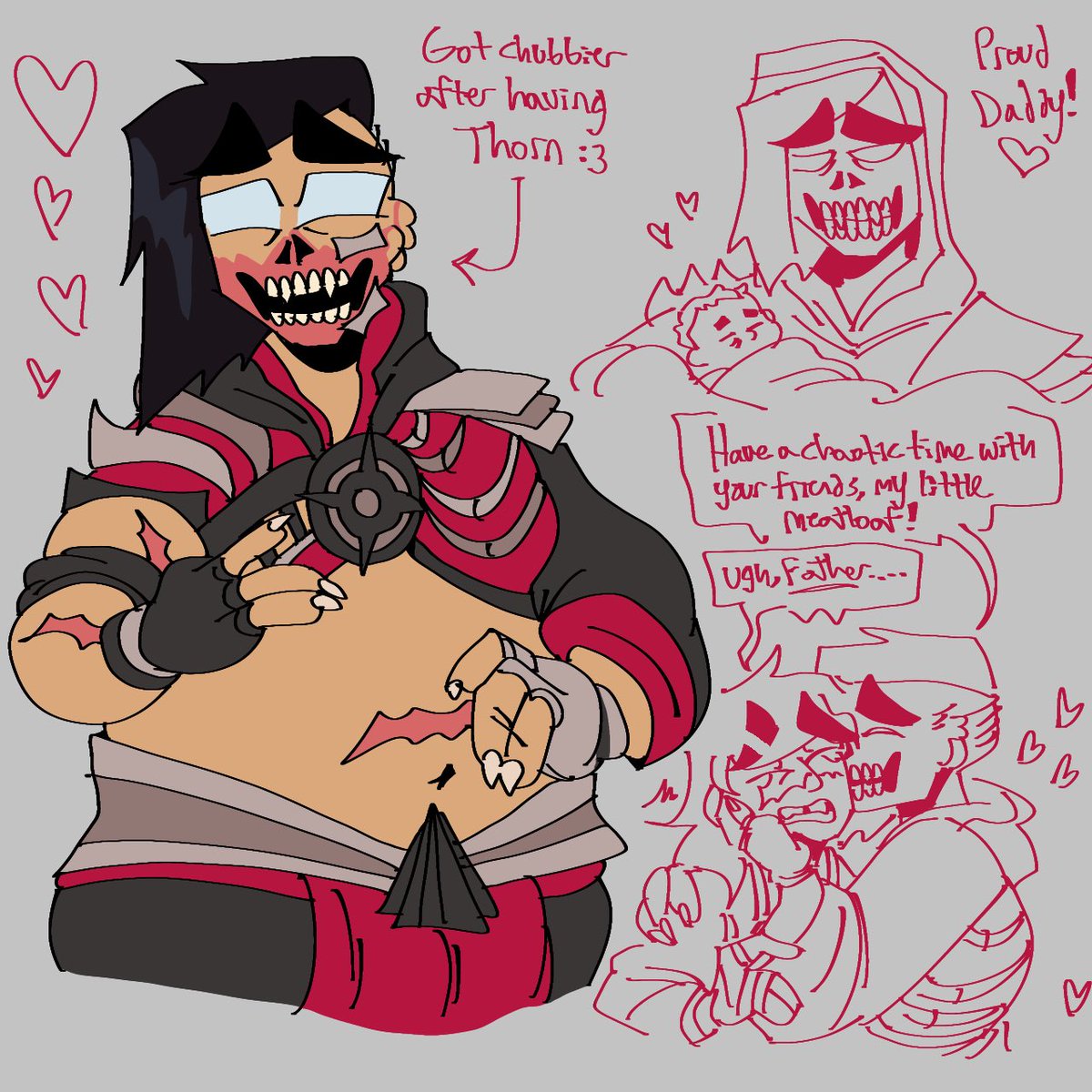 draws_bug98965's tweet photo. Future dad havik doodles! I love my design for him so much he’s such a wonderful sweet dad in my au 🥺 him and his two beautiful sons…
#ReivikFamily #HavikPosting #SpindleKontent #mk1 #ftm #trans #transdad https://t.co/m4Pe0zlxpG