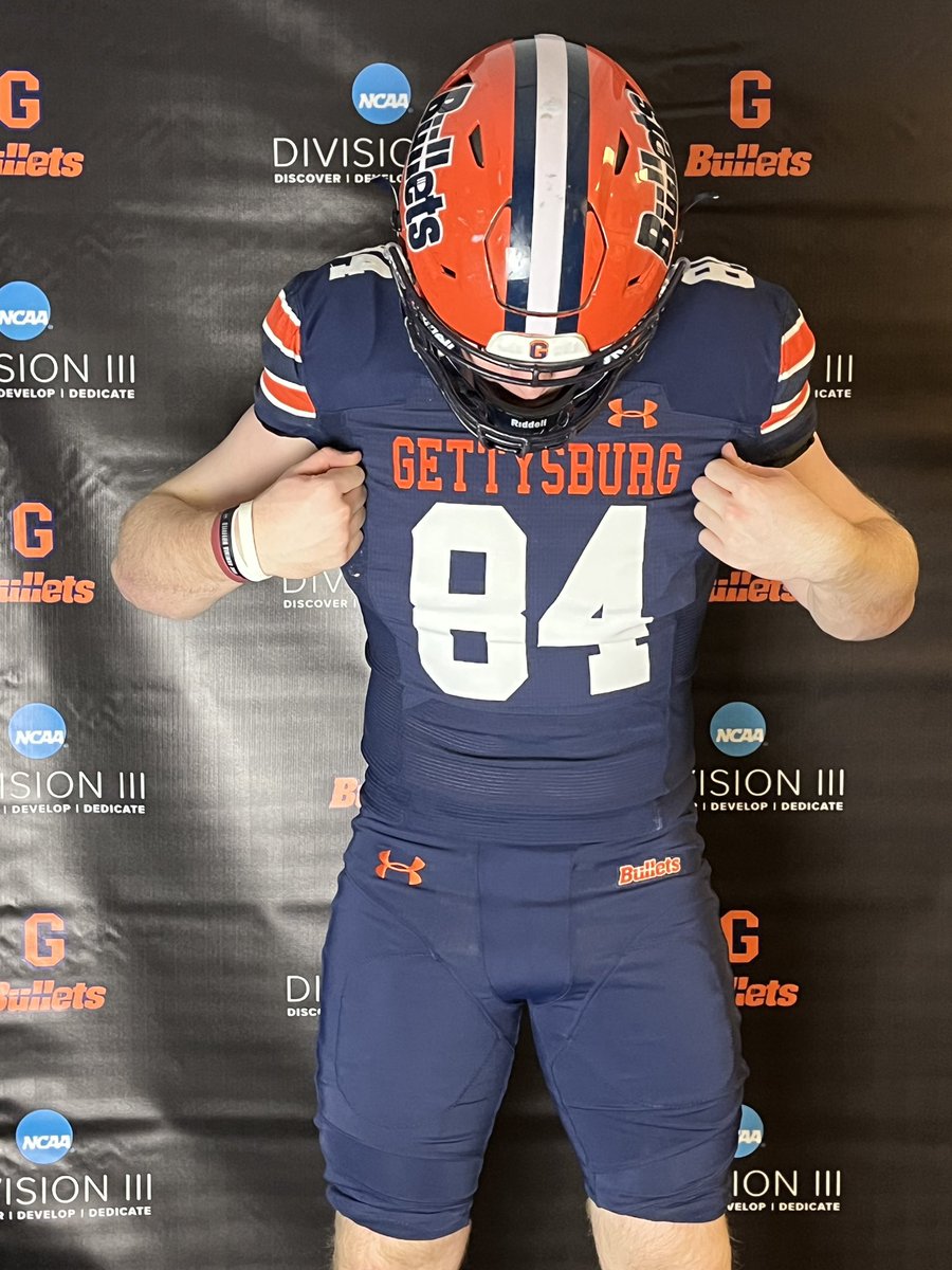 Matthew Morgan (@matthew_m60) on Twitter photo After an amazing visit, and great conversation with <a href="/_CallMeCoachK_/">Coach K</a>, I’m proud to say that I have EARNED an offer from Gettysburg College! 🔵🟠
#gobullets
<a href="/GIfootballChris/">Chris Adamson</a> <a href="/GridironImports/">Gridiron Imports Foundation</a> <a href="/STABFootball/">St. Anne's-Belfield Football</a> <a href="/CoachKBadke/">Kevin Badke</a>
<a href="/CoachPatBlake/">Patrick Blake</a> <a href="/CoachMoeBanks/">Moe Banks</a> After an amazing visit, and great conversation with <a href="/_CallMeCoachK_/">Coach K</a>, I’m proud to say that I have EARNED an offer from Gettysburg College! 🔵🟠
#gobullets
<a href="/GIfootballChris/">Chris Adamson</a> <a href="/GridironImports/">Gridiron Imports Foundation</a> <a href="/STABFootball/">St. Anne's-Belfield Football</a> <a href="/CoachKBadke/">Kevin Badke</a>
<a href="/CoachPatBlake/">Patrick Blake</a> <a href="/CoachMoeBanks/">Moe Banks</a>