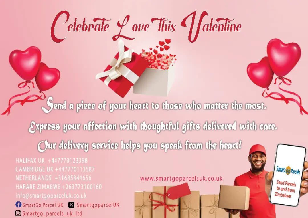 SmartGoParcelUK's tweet photo. Lets show them some love this valentine, we charge £10.90/kg  UK - Zim 
£10 handling fee
5kg minimum weight . https://t.co/Tr05ie8f87
