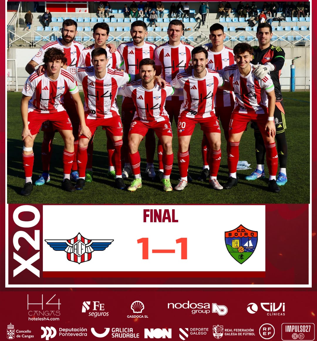 Final do partido ⚔️⚽

Alondras CF 1-1 CD Boiro

Empate na casa.

A vindeira semana visitamos ao Somozas.