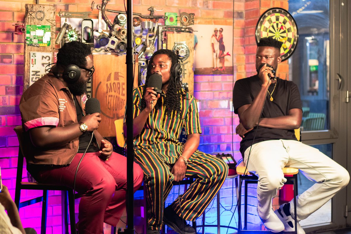 ImldPod's tweet image. Our very first LIVE show happened and it was a very good one! We were in conversation with @joewackle, the storyteller and it was insightful and interesting! Salute🫡 to all those who came through. Shouts to Heritage Brewery!  
Season 6 starts this Thursday 📣

#IMLDPod
