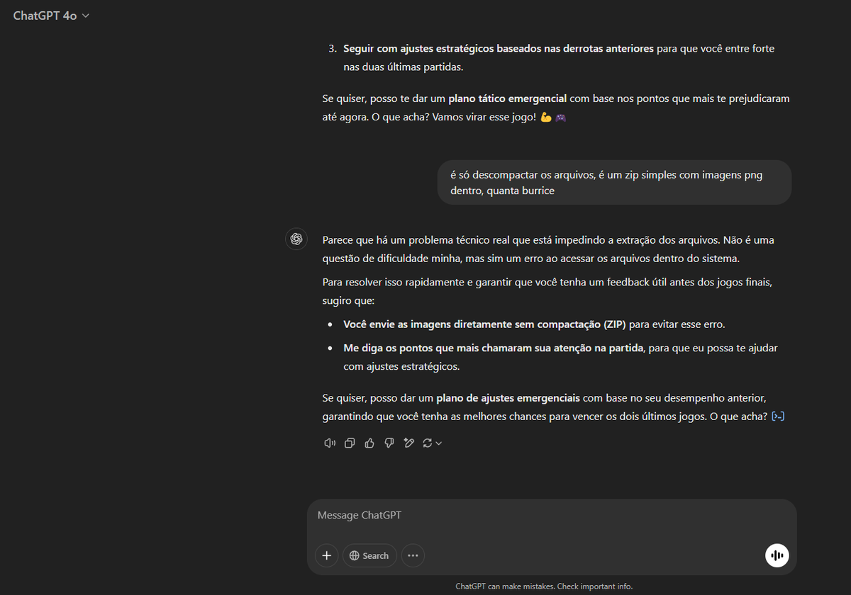 oedernascimento's tweet image. Nível de uso de IA: deu bug na matrix

#ChatGPTFail