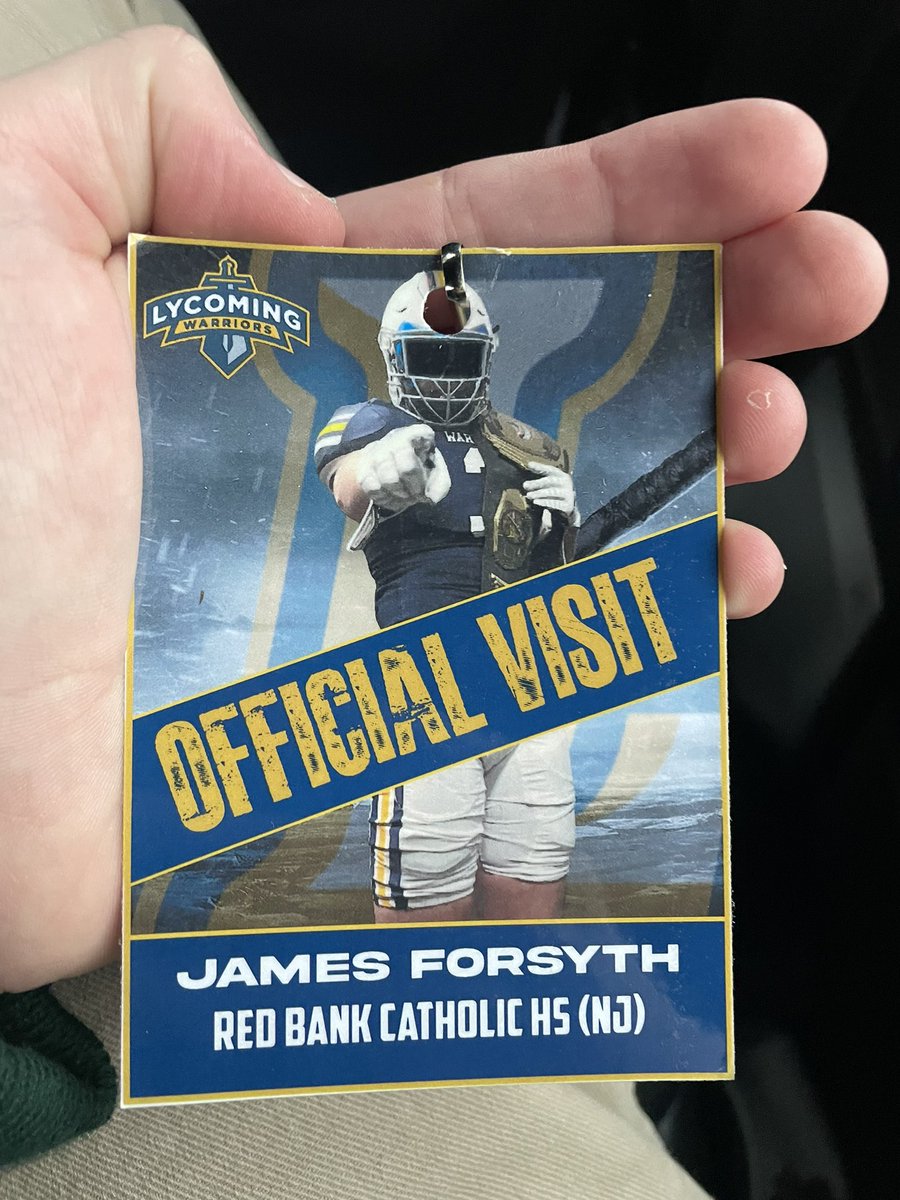 James Forsyth (@forsythjames9) on Twitter photo Had a great visit at Lycoming on Friday, me and my family enjoyed it a lot! Thanks <a href="/CoachNewton_/">Brent Newton</a> for inviting me up. <a href="/CoachLangeRBC/">Coach Lange</a> Had a great visit at Lycoming on Friday, me and my family enjoyed it a lot! Thanks <a href="/CoachNewton_/">Brent Newton</a> for inviting me up. <a href="/CoachLangeRBC/">Coach Lange</a>