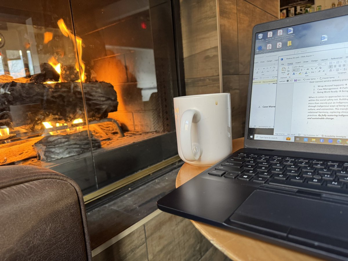 It’s been a long time since I hit a coffee shop for some work on a Sunday. Grateful to be at one with a fireplace today! 🥶