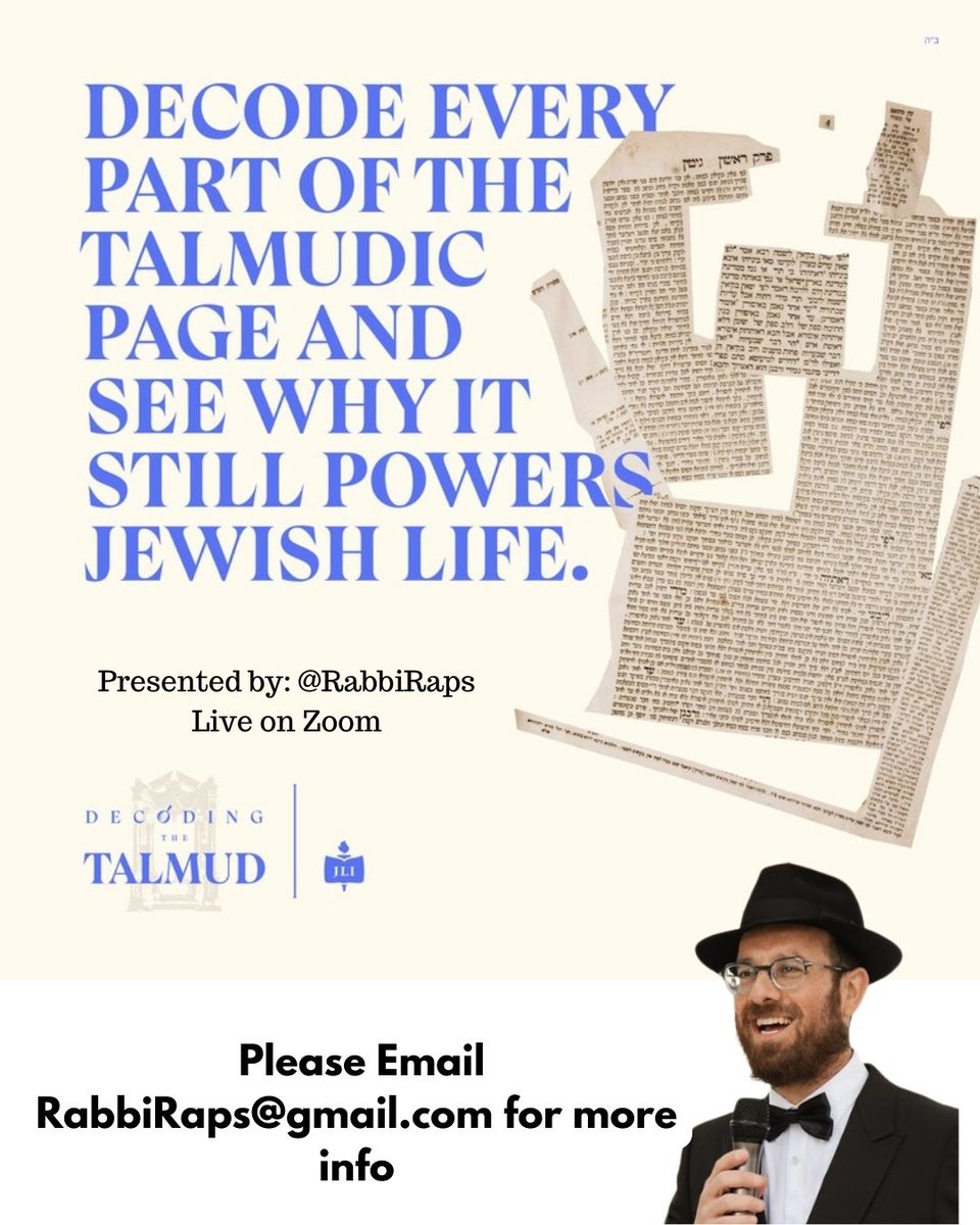RabbiRaps's tweet image. Unlock the wisdom of the Talmud—anytime, anywhere. 📜✨ Join our online course and dive deep into timeless teachings. 

#TalmudStudy #JewishWisdom #LearnOnline