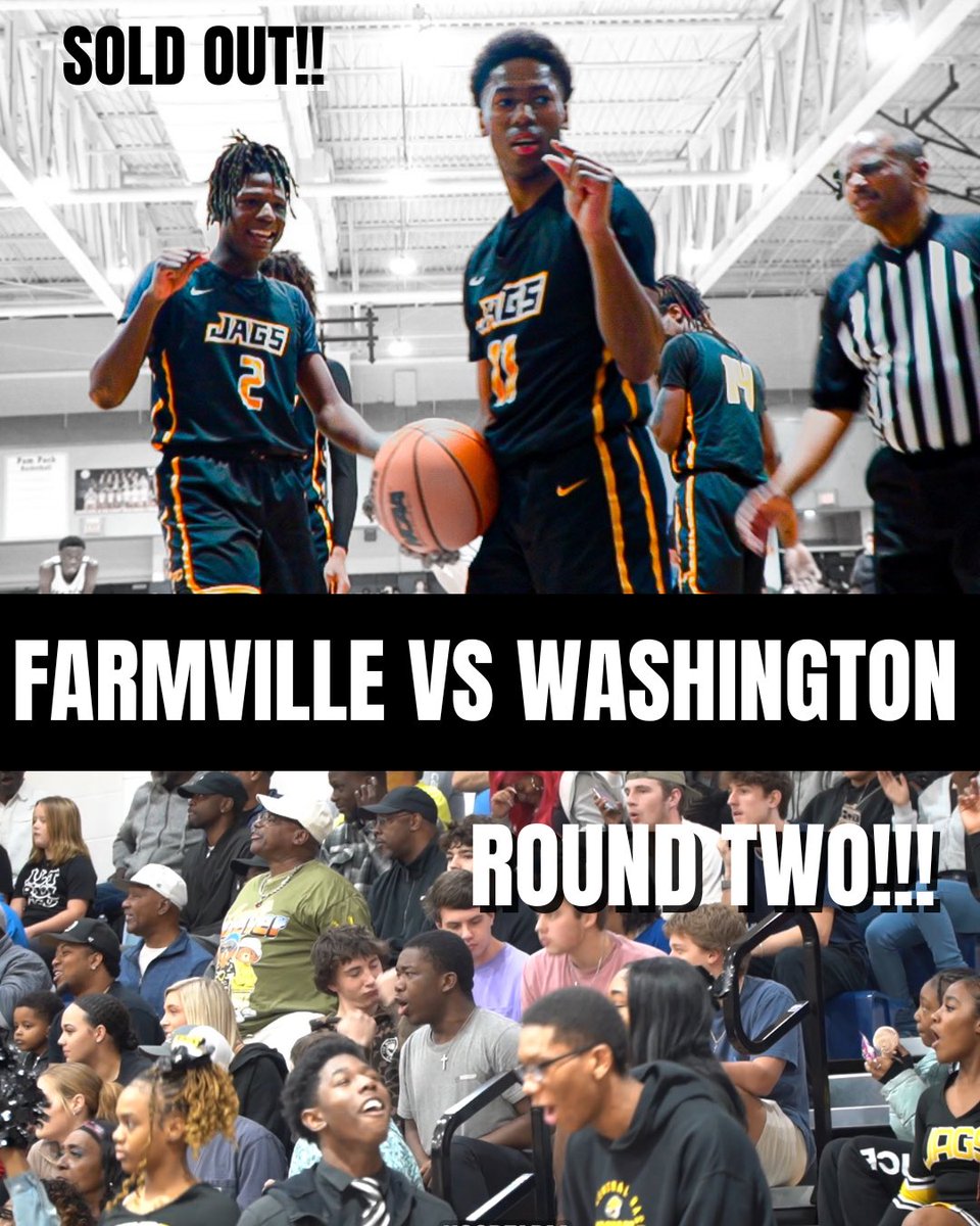 SOLD OUT!!! FARMVILLE CENTRAL VS WASHINGTON!!! REGULAR SEASON TITLE ON THE LINE!!!
youtu.be/mTA6O_dv1_Q