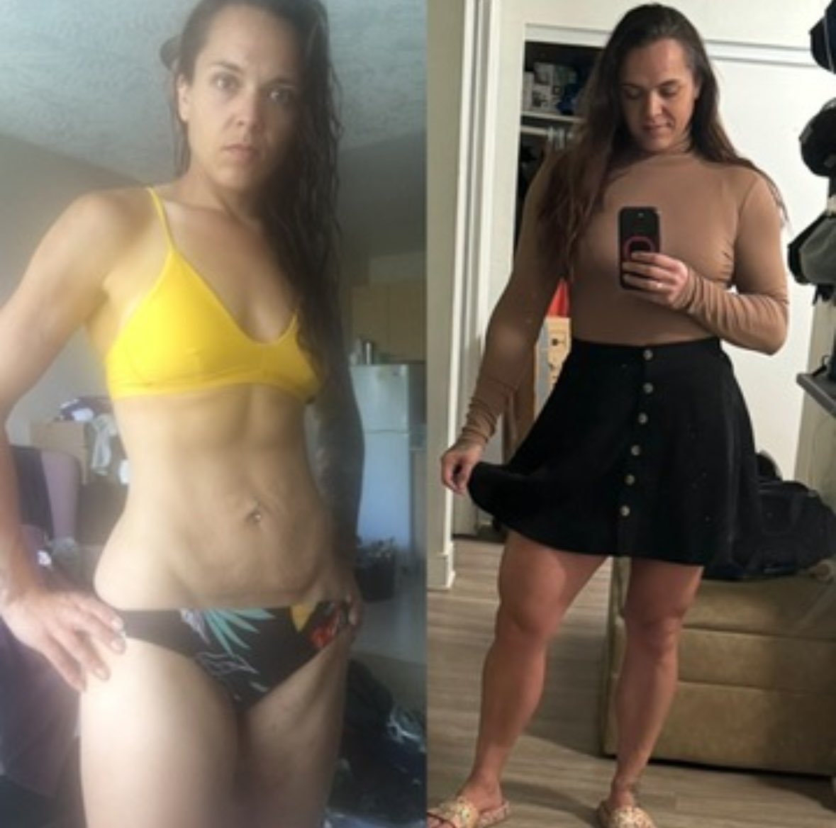 Smith_Machine_'s tweet image. Left: Before I became your favorite Muscle Mommy 💁‍♀️ Right: Now, breaking limits and expectations 💪 Which side do you like better? 👀 OnlyFans about to drop… are you ready for this glow-up? 🔥 #Transformation #MuscleMommyNextDoor #femalemuscles