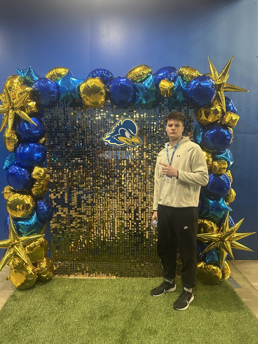 I had a great JR Day <a href="/Delaware_FB/">Delaware Football</a> 🐔 Thank you to <a href="/Smith_gs13/">Garrett Smith</a> for the invite, looking forward to being back soon!

<a href="/CoachHawk_k9/">Kyre Hawkins</a> <a href="/ryancarty10/">Ryan Carty</a> <a href="/VaJagsPrez/">Joe Lackey</a> <a href="/CugrsCoachHall/">JC Hall</a> <a href="/RawMeat_FB/">Courtland Football</a> <a href="/WillVapreps/">Will Vapreps Garlick</a> <a href="/GoLions1934/">Cole Laing</a> <a href="/AlexMurphyJour/">Alex Murphy</a>