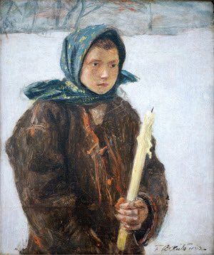 Gosia_Gorczyca's tweet photo. Święto Ofiarowania Pańskiego - Matki Bożej Gromnicznej🕯️ ✨❄️ #2lutego
Teodor #Axentowicz - Na Gromniczną 🕯️💫 https://t.co/2OCXpHM8Id