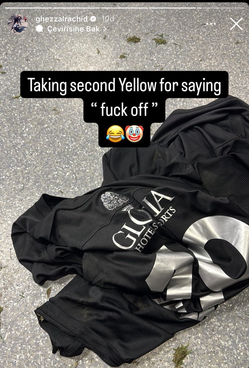 ajansfenercom's tweet image. Rachid Ghezzal, ‘f*ck of’ dediği için sarı kart gördüğünü açıkladı.