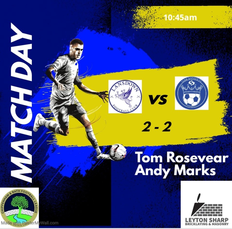 A big thank you as always to all players, volunteers, fans &amp; everyone involved. Everyone done their jobs &amp; praise all over the pitch is justified. 
We keep pushing on! 
Good luck to the opposition <a href="/Lansdown_FC/">Lansdown FC</a> reserves for rest of their campaign. 

WE PLAY BECAUSE HE CAN'T 💙💛