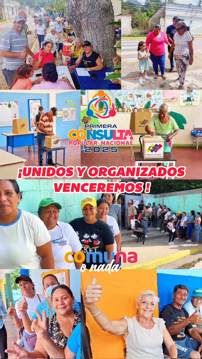 En el Municipio Antolín del Campo, estado Nueva Esparta, el pueblo soberano sigue en los centros de votación participando en la Primera Consulta Popular Nacional 2025 🫡✊🏻

Seguiremos siendo libres y democráticos ✊🏻🇻🇪

#ChavismoUnidadPerfecta
