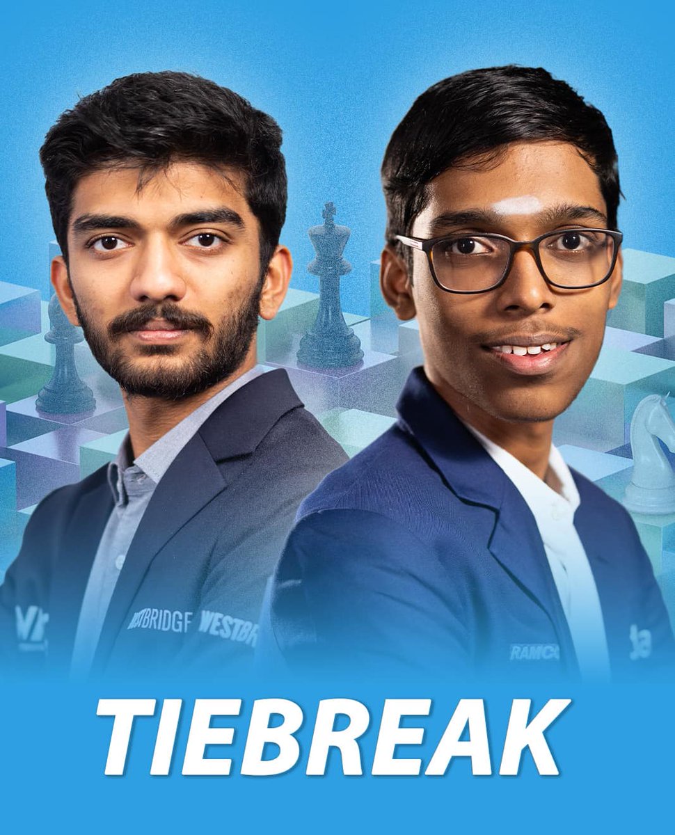 Merci <a href="/DGukesh/">Gukesh D</a> &amp; <a href="/rpraggnachess/">Praggnanandhaa</a> ! Grâce à vous et ce tie-break du #TataSteelChess2025 vous montrez que oui les échecs sont un sport. Pas de partage de titre, un vrai match, un vrai combat. L'avenir des échecs a besoin de votre attitude 🙏 #Chess