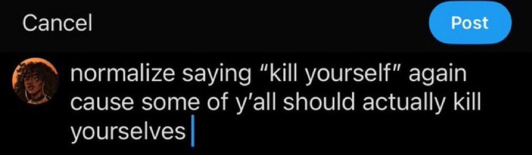 There’s so many weirdos and FREAKS on twt I hope u all get put down like the animals u are 😀