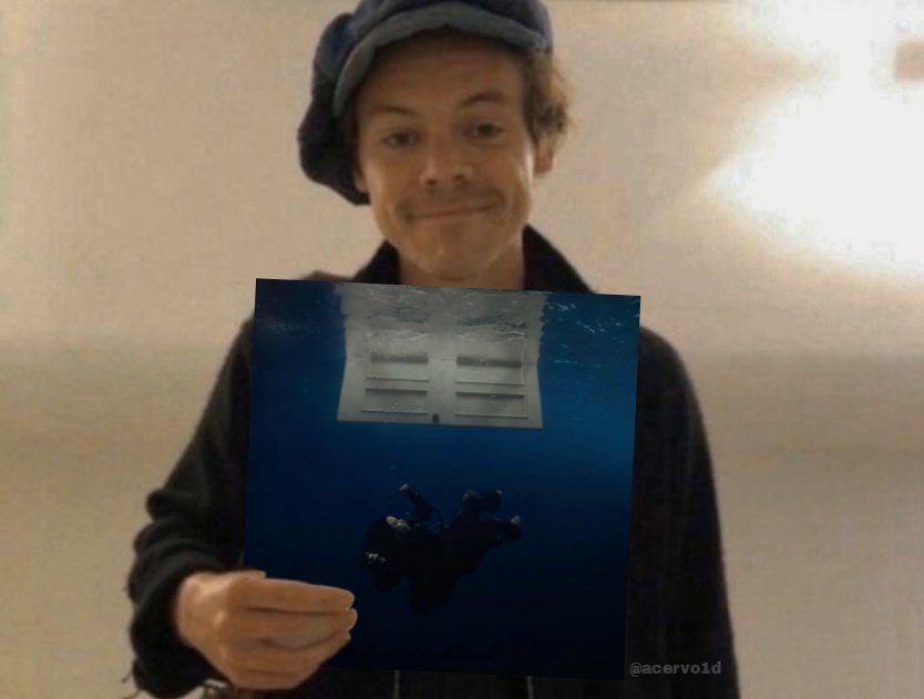harry styles segurando nosso futuro aoty!