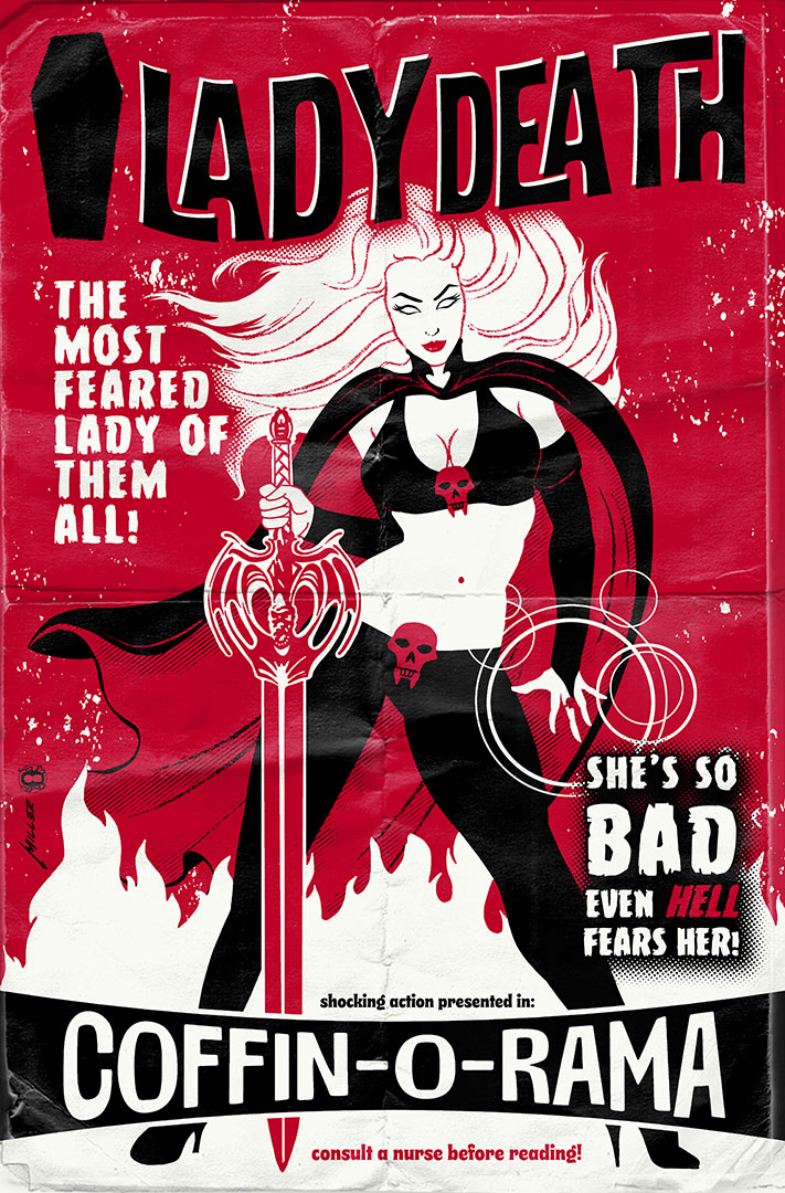 OktopolisArt's tweet photo. Looking back at some of my favorite comic book covers from Doctor Who, The X-Files and Lady Death. So much fun bringing these worlds to life! Which is your favorite? 👀 
✨ #ComicBookArt #DoctorWho #TheXFiles #LadyDeath https://t.co/0VX0YK6smc