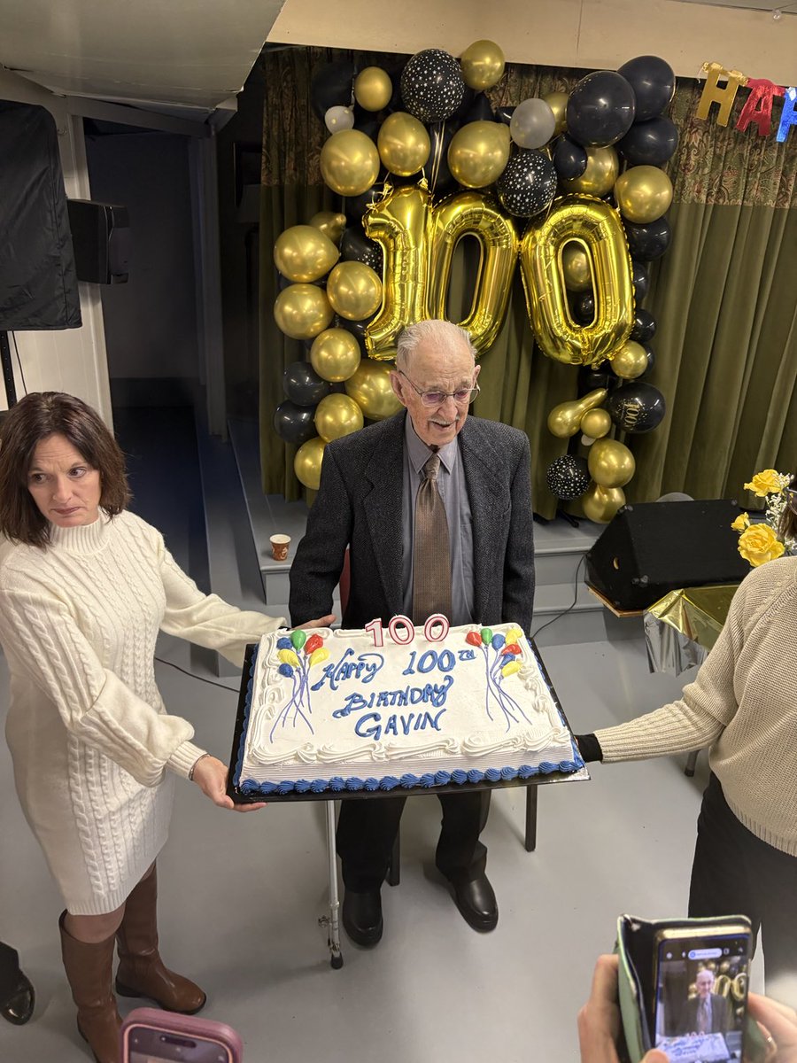 Not everyday you get to celebrate a 100th birthday! Happy Birthday Gavin!