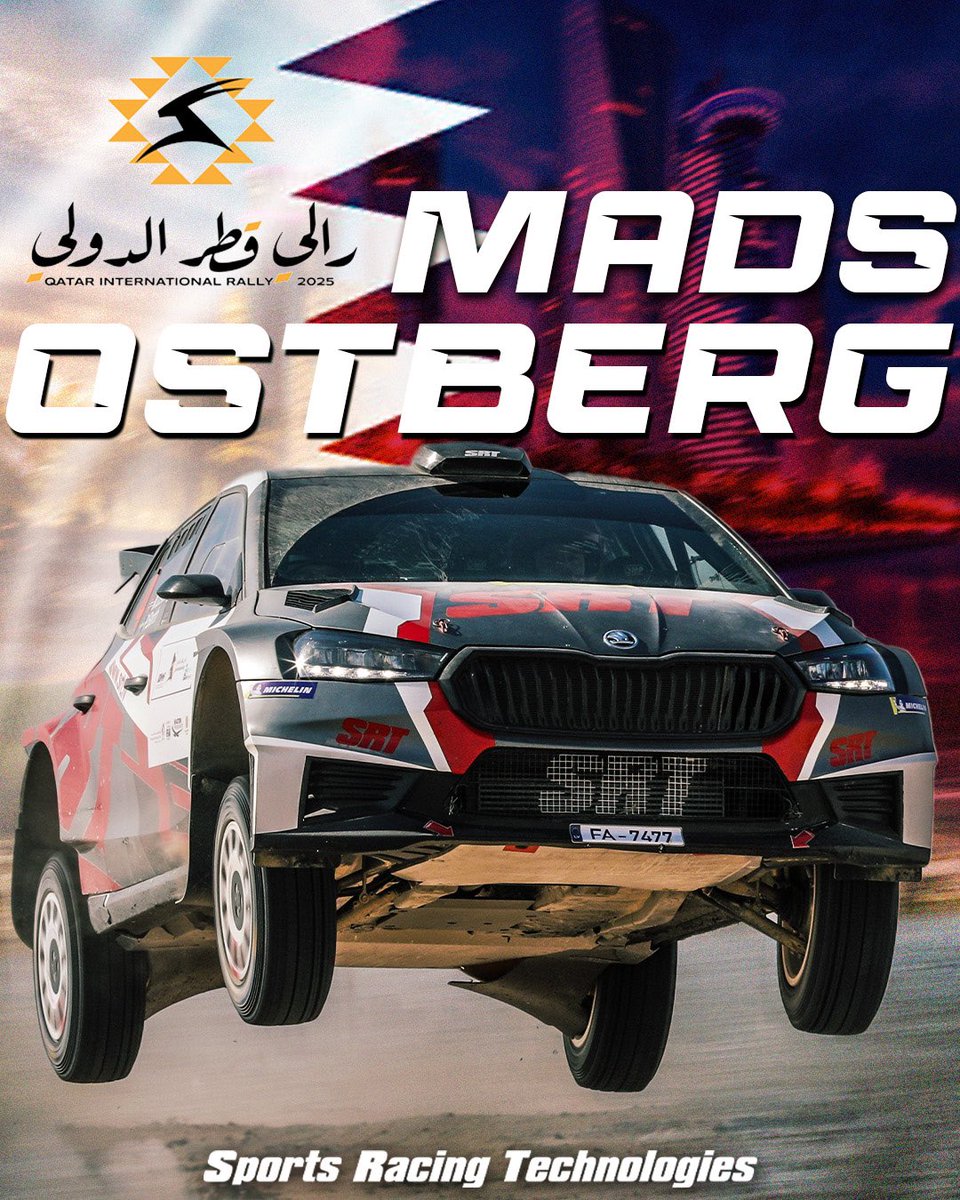 Guess who’s back, back again? 🤔🇳🇴

<a href="/MadsOstberg/">Mads Østberg</a> will be joining Sports Racing Technologies for the upcoming Qatar International Rally 2025, driving our Škoda Fabia RS Rally2, with Sergiu Itu in the co-driver’s seat! 🤝

#SRT #SportsRacingTechnologies #MadsOstberg #Qatar #QMMF 🇶🇦