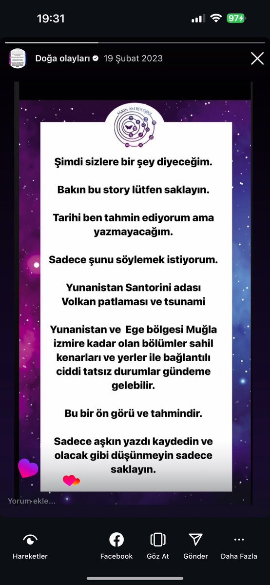 askin_1984's tweet image. 19 Şubat 2023 de yazmıştım #yunanistan #santoriniadası ile alakalı #deprem umarım böyle bir şey olmaz ama astrolojik anlamda ciddi şekilde tedirginim. 

#astroloji #askinastrolojisi