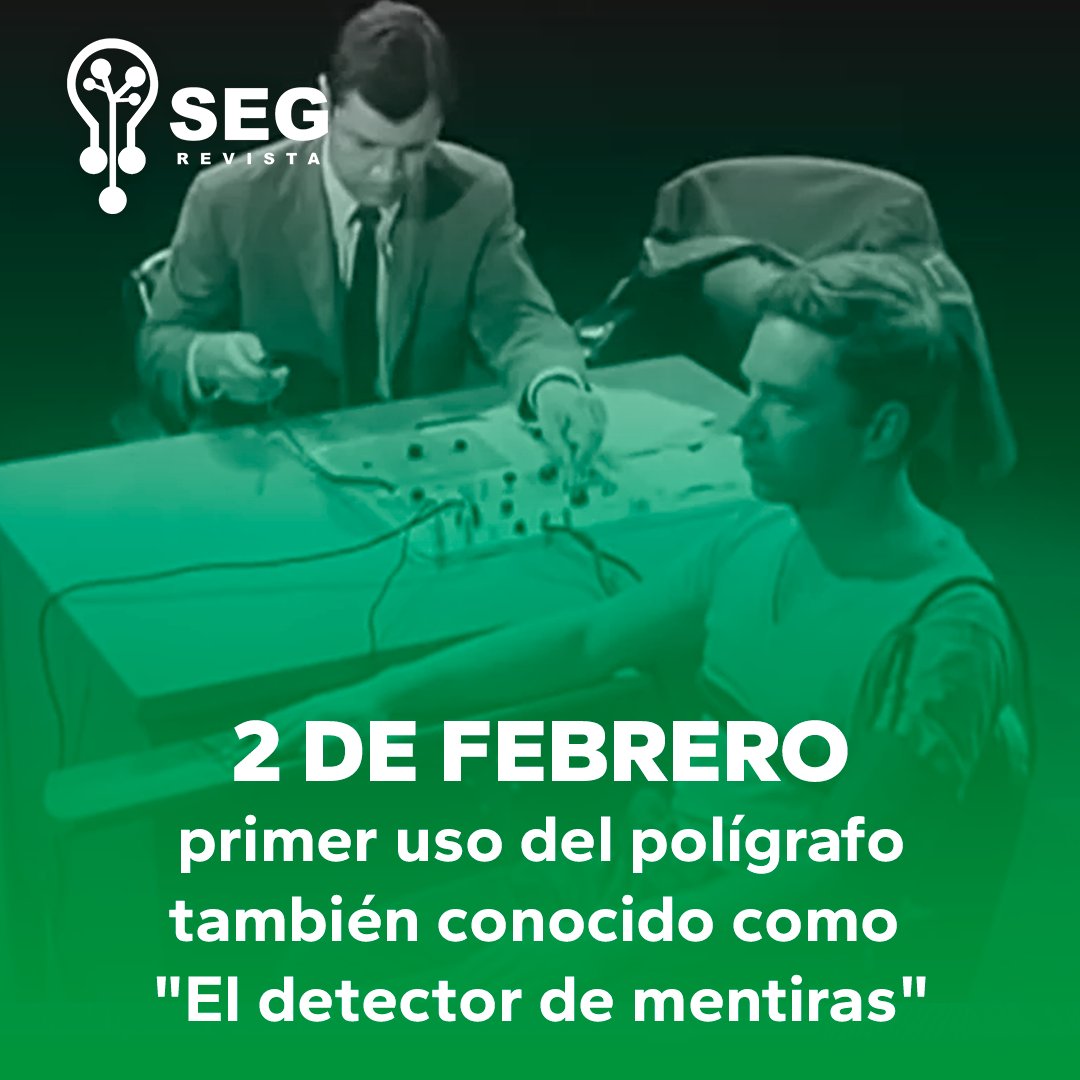 SEGrevista's tweet photo. 2 de febrero de 1935

Se utilizó por primera vez el polígrafo, conocido como "detector de mentiras".

🔎 Este dispositivo mide respuestas fisiológicas para detectar engaños, aunque su precisión sigue siendo debatida.

#SabíasQue #2DeFebrero #Polígrafo #Historia #Criminología https://t.co/w1QKTa1D7i
