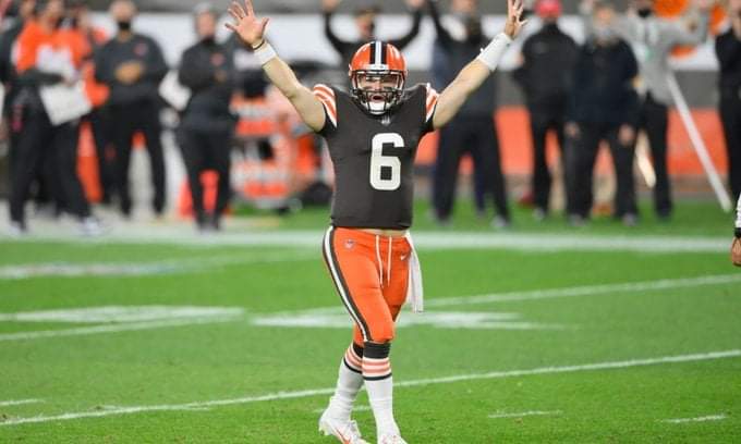 tsabetta's tweet image. Hey @JasonKelce I'm not sure who you are talking to, but Browns fans are NOT pissed about @bakermayfield's success. We miss him and cheer him on every step of the way. Nothing but love.