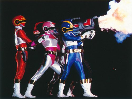 pauloap's tweet photo. Hoje o super sentai mais amado do Brasil comemora 40 ANOS

Dengeki Sentai Changeman, Esquadrão Relâmpago Changeman, estreou no Japão em 02/02/1985

No Brasil, chegou em 1988, virando um marco do tokusatsu e da Manchete (com razão, muito boa a série)

E aí, você curtia Changeman? https://t.co/wnvCUPCZVZ