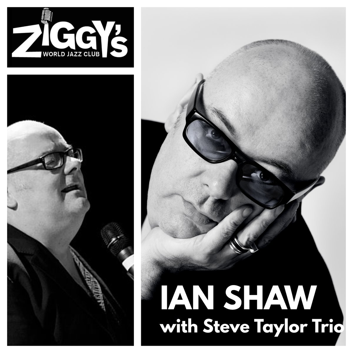 Booking now! Feb 28th 'Incomparable' <a href="/ianshawjazz/">Ian Shaw</a> with <a href="/staylordrums/">Steve Taylor Music</a> Trio at Ziggy's