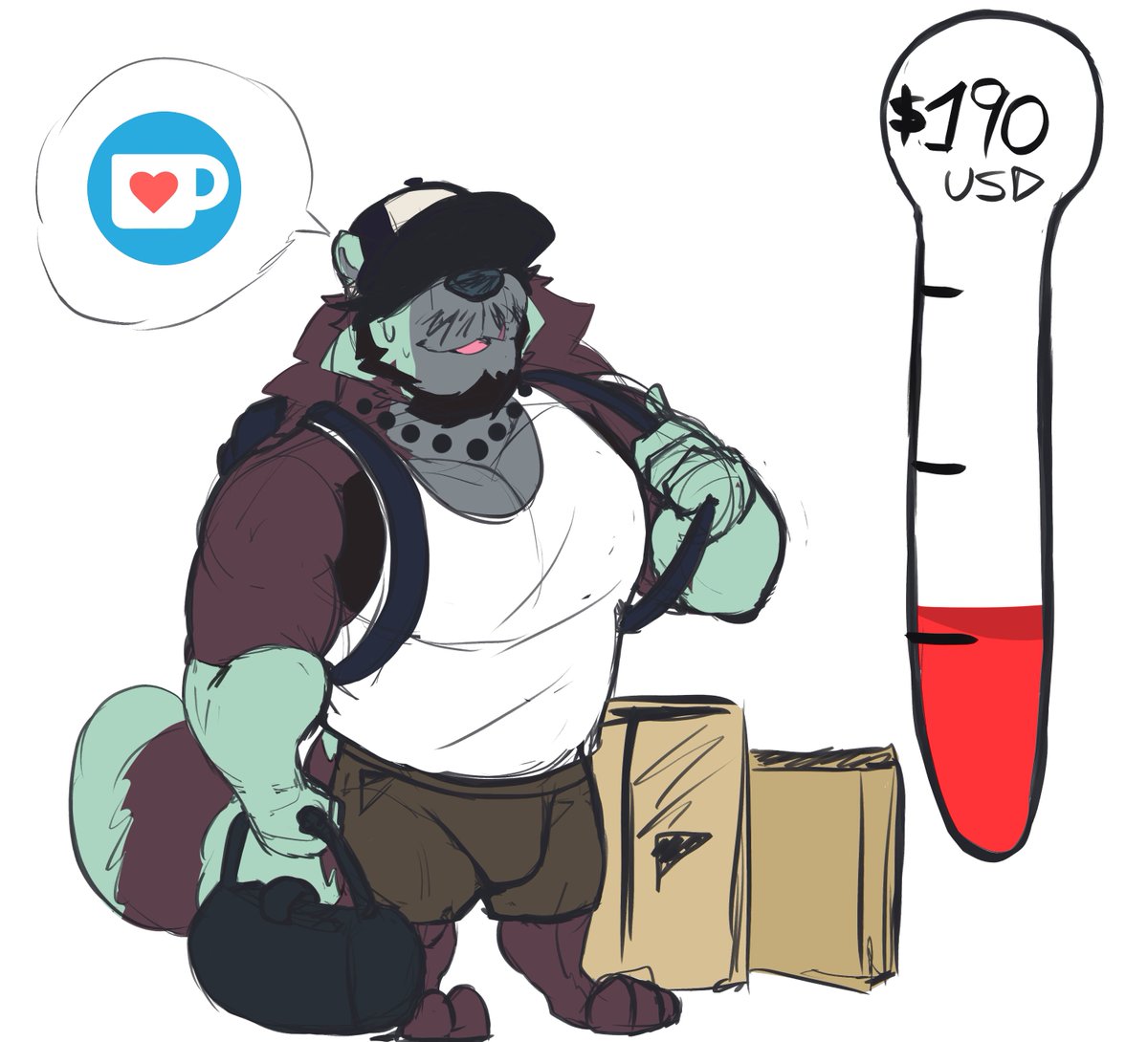 This month is being tough qwp, and even more so now that I'm living with a friend for this month. The little I had saved helped to buy a few things to eat this week. Could you help me by giving a RT and a heart for a little coffee? That would help me a lot ko-fi.com/tanukiednuki1
