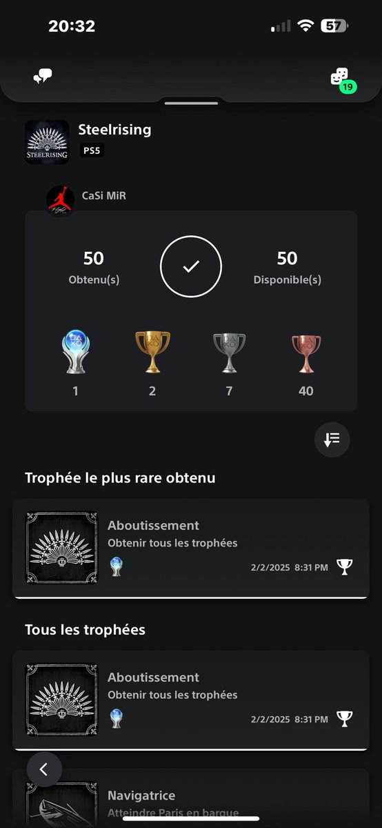 Platine 383 #SteelRising ✌️✌️✌️🥳🥳