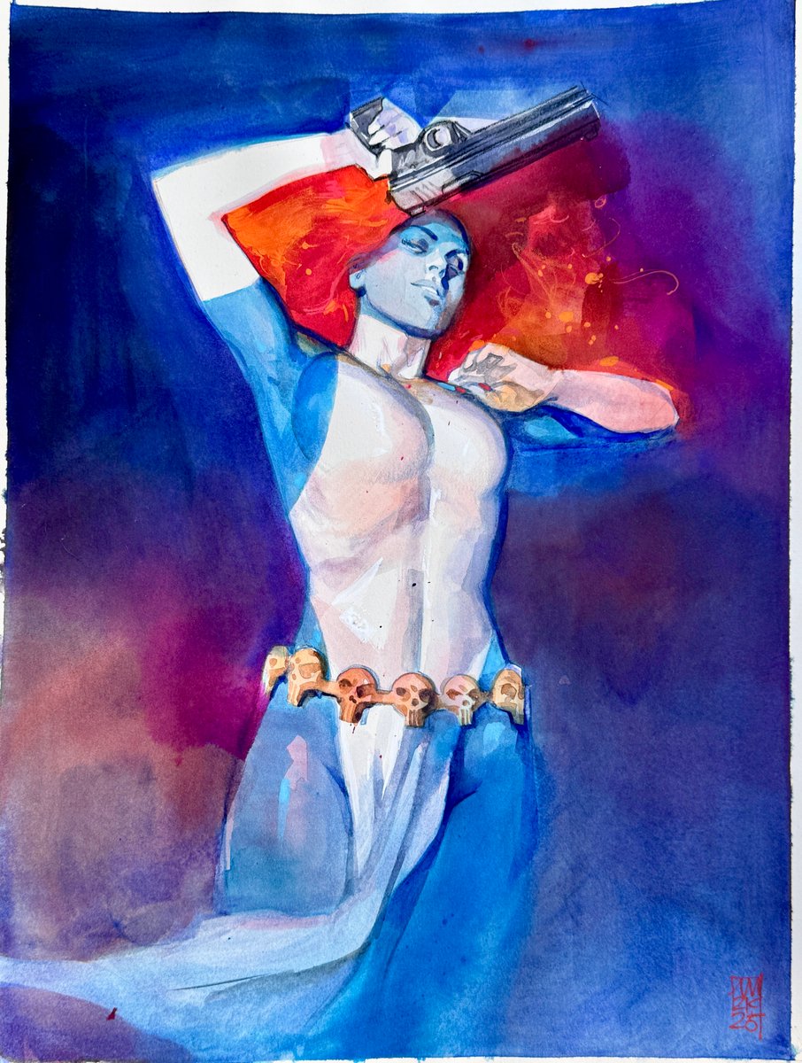 Come see this 12x16 watercolor at @megaconorlando next weekend. I will be bringing more original art for sale. DM me with questions about availability or post a comment below.