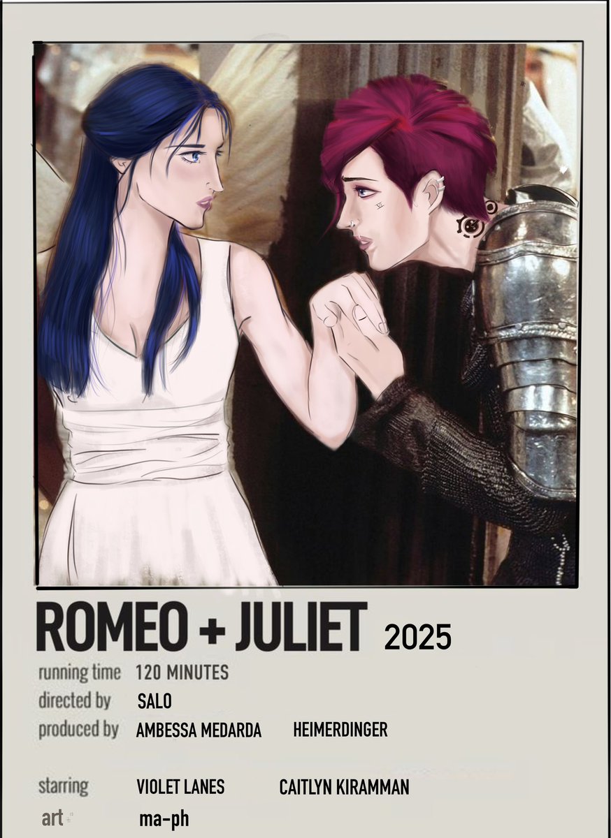 If you aren’t reading ‘but be sworn my love’ by <a href="/antisreading/">ant 🐜 STAR WARS CAITVI</a> on ao3… you’re MISSING OUT! 
Basically CaitVi are hateful exes who have to act in a school play tgt. Rough seggs nuff said
I’m so seriously in awe of the simple yet complex story, I made a fanart 🥺 
#Caitvifanart