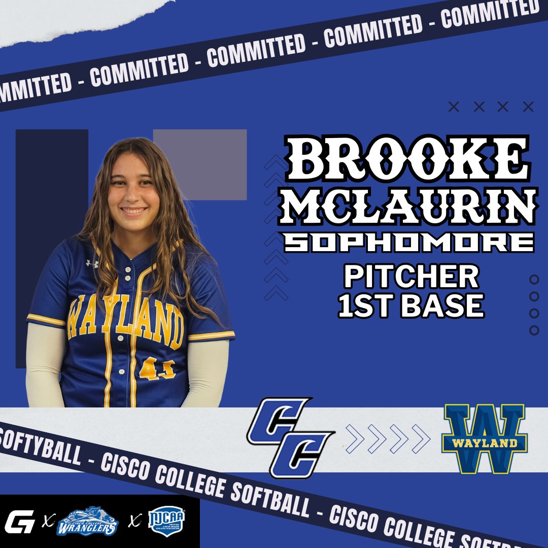 ~!COMMITTED!~
Congratulations to Soph. P/1B Brooke McLaurin on her commitment to further her academic &amp; athletic career for Wayland Baptist University in the Fall of '25!
#ScogirlSB #ScoGirlsMovingOn