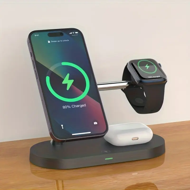 DigiiVault's tweet image. Power up all your devices at once with the 5-in-1 Magnetic Wireless Charger Stand! ⚡🔋 Featuring 15W Qi fast charging, adjustable lights, &amp;amp; a sleek design—perfect for iPhone, Apple Watch &amp;amp; AirPods! 🚀✨ Stay charged, stay connected! #WirelessCharging #TechEssentials #FastCharge