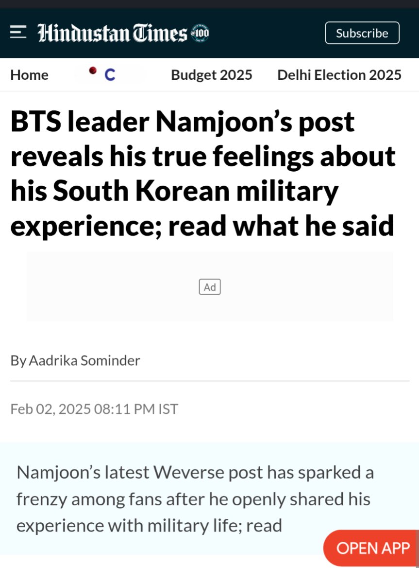 Aleksan58701334's tweet image. ARMY 💜 beware ....look what some reporters saying ..it's bulshit...RM never said he hated his military service. @HindustanTimes sharing bug lies ... They don't know that behind the BTS run Army 💜?
#armybts,#Barahae