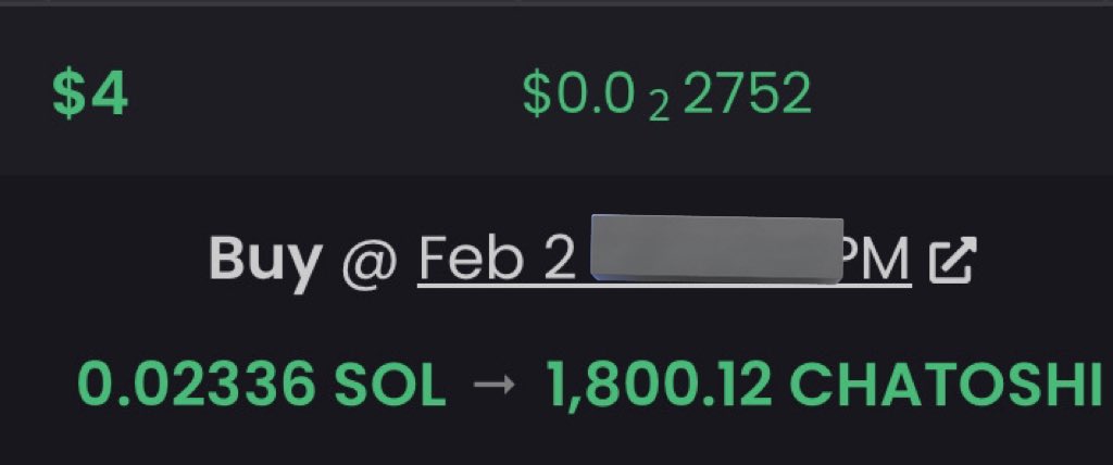 comeycozy's tweet photo. day 4 (February 2,2025)

$chAtoshI

ca: Bhu2wBWxfWkRJ6pFn5NodnEvMCqj9DLfCU5qMvt7pump #CHATOSHI  #dubaicryptotower #chAToshIai https://t.co/kTST8wot1R