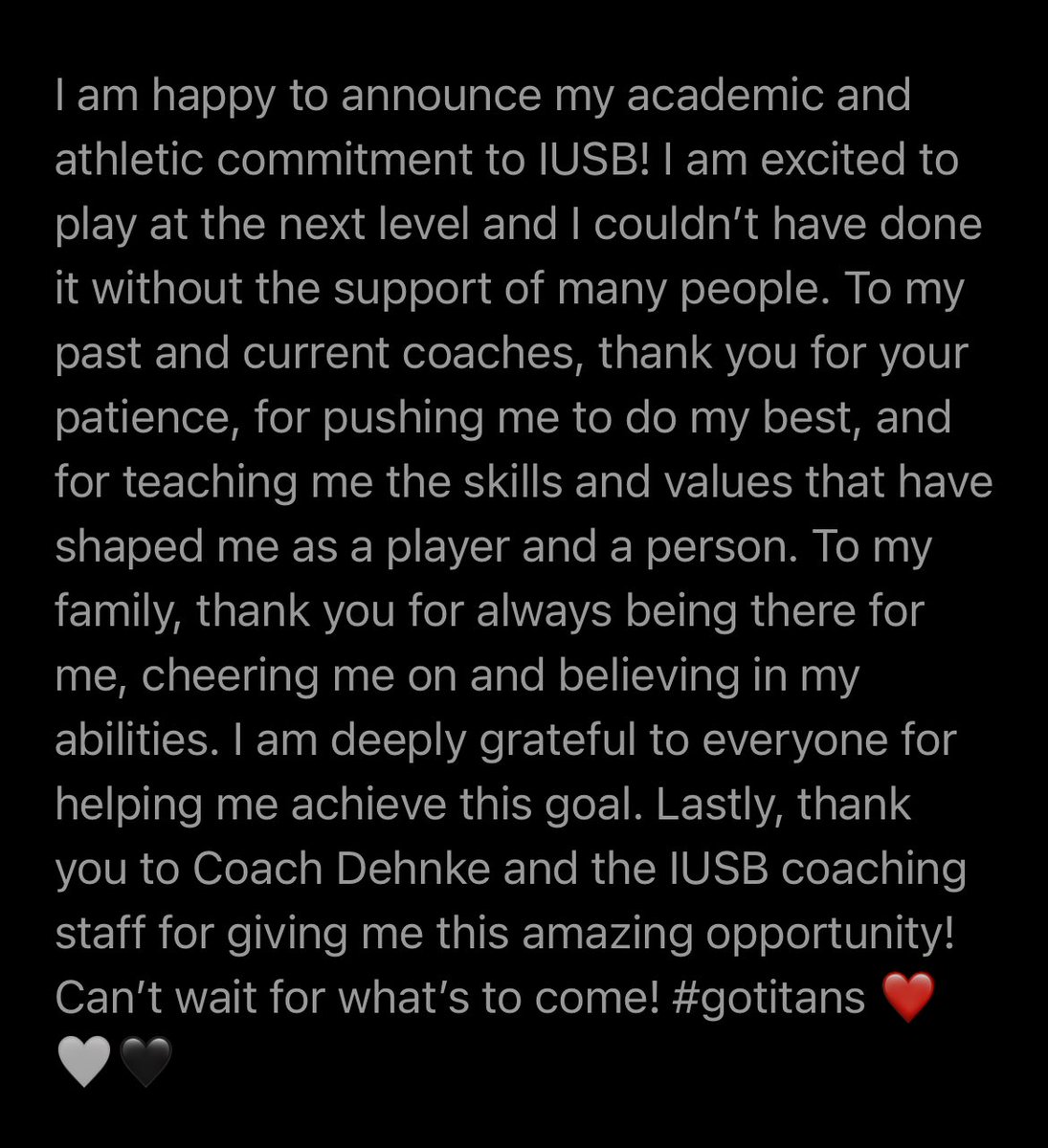 ellachelminiak's tweet photo. #FutureTitan @Coach_ADehnke @ms_dunfee @IUSBsoftball ❤️🖤🤍 https://t.co/eRy2I7U69M
