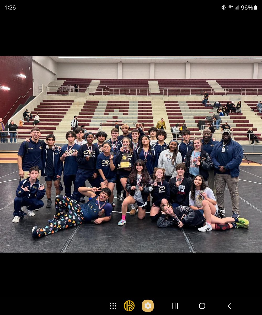 collins_slam's tweet photo. Congratulations, Klein Collins Mens and Womens Wrestling Teams for your efforts at the UIL District 7-6A Championship. Lady Tigers placed 2nd and out Tiger Men placed 5th.  Great job Tigers!! @KleinISDAth @KCTigerFootball @KCHStigers @CoachKJ__ @IowaW_Wrestling https://t.co/GMensNfOFB