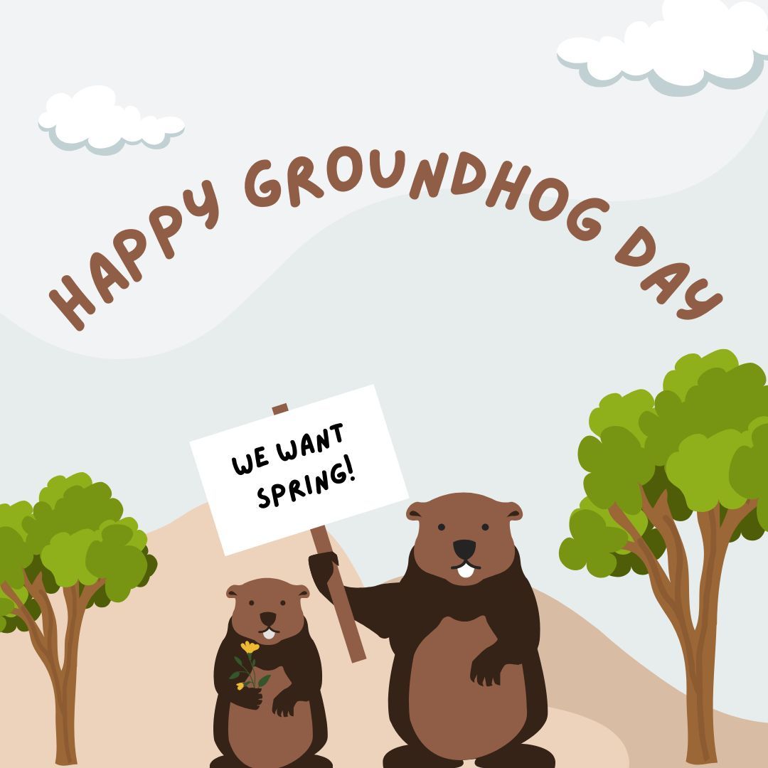 BentonREA's tweet image. 🐾🌤️ Happy Groundhog Day! 🌤️🐾

Will we see six more weeks of winter, or is spring just around the corner? 

What’s your guess—winter or spring? ❄️🌷

#GroundhogDay #SpringIsComing #WinterOrSpring #PunxsutawneyPhil #CelebrateTheSeason