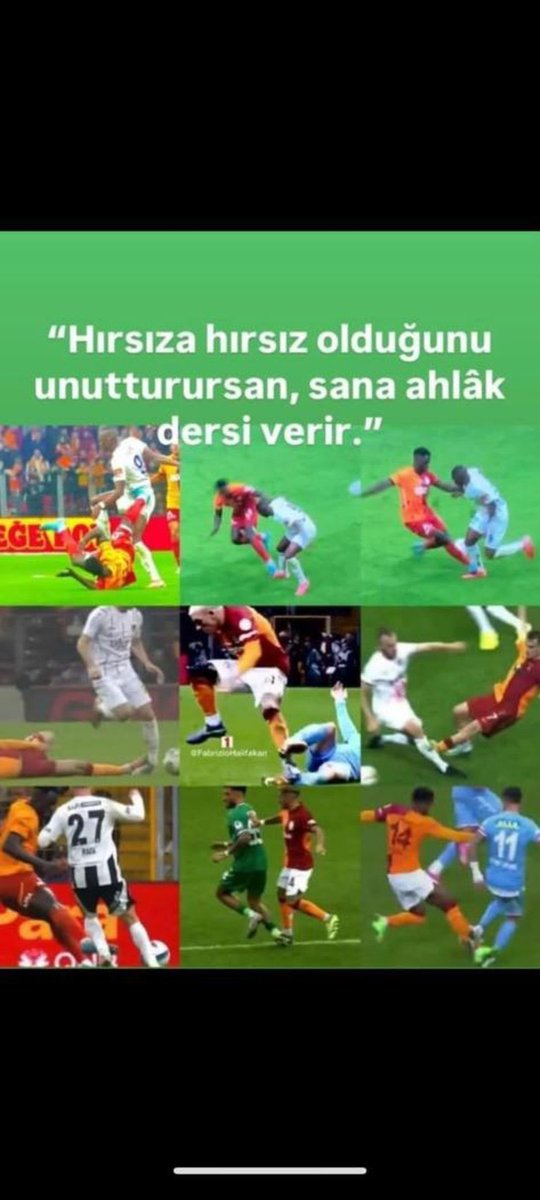 " Hırsıza hırsız olduğunu unutturursan, sana ahlak dersi verir" İki kırmızı da doğru, penaltıda doğru. İşiniz gücünüz algı ve yalan...