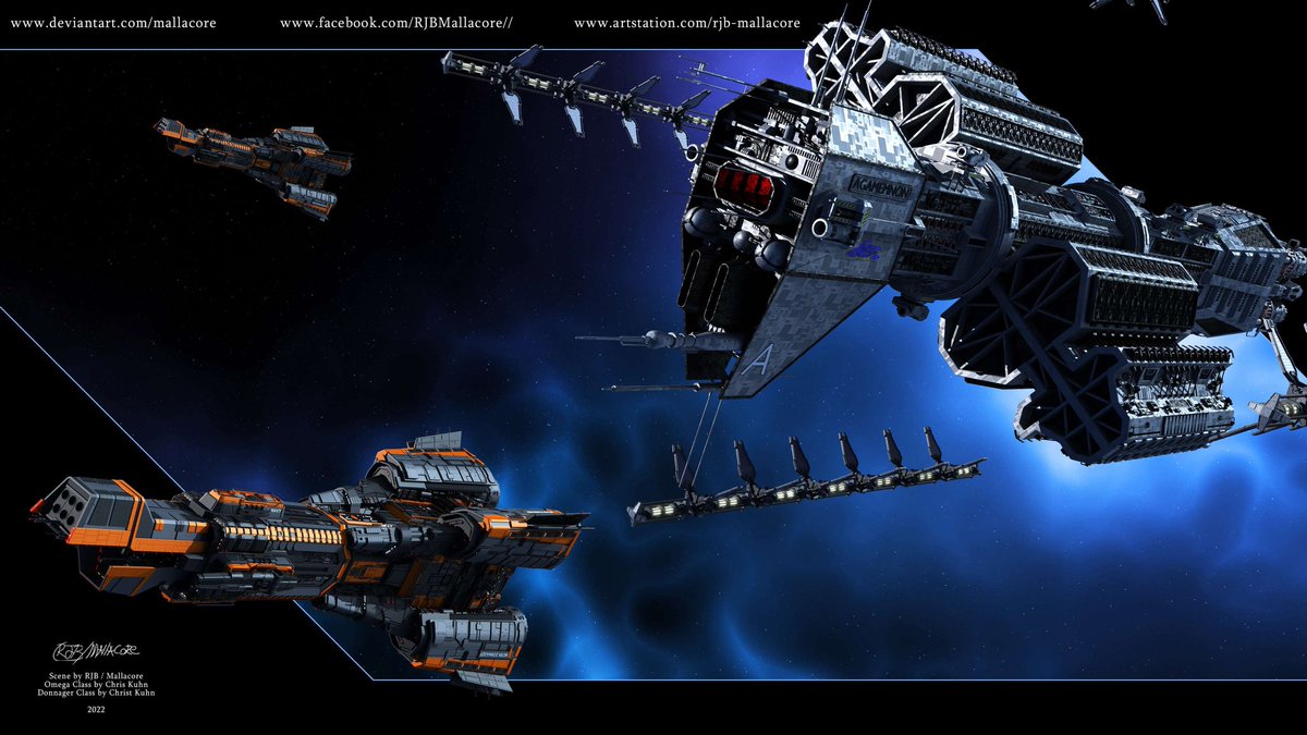 RJB_Mallacore's tweet image. If you could have any sci-fi crossover what would it be?
Enjoy.
#scifi #scifiart