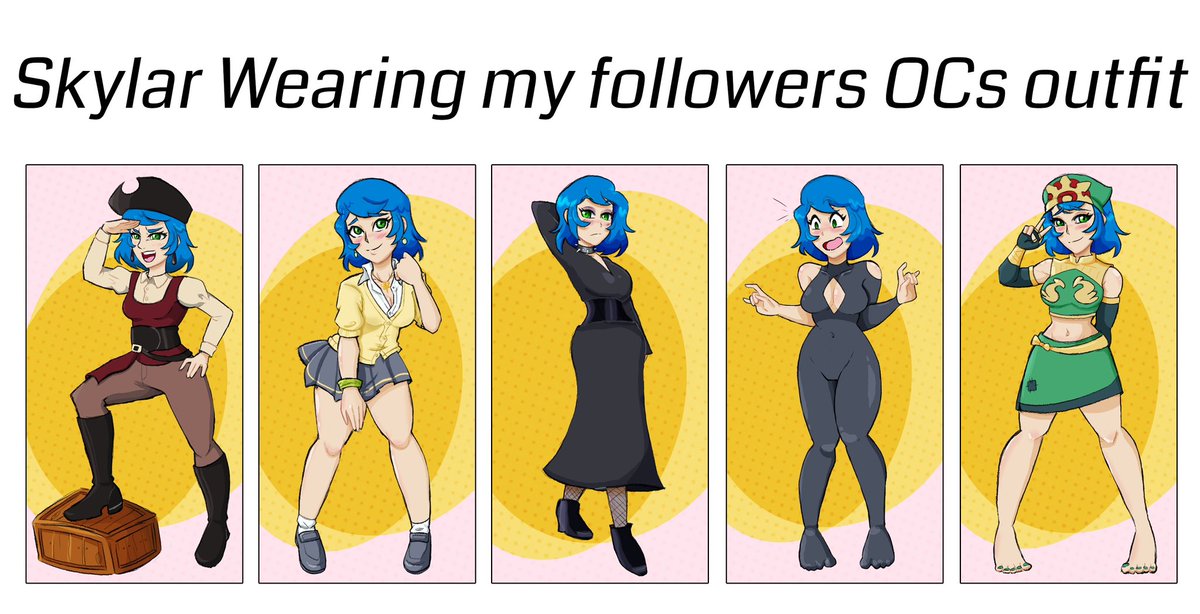 So much fun! All the outfits Skylaris trying! If I didn't choose your OCs don't worry, going to do more! Drop your Ocs down below! The outfits belong in order:
<a href="/Eduarddreamer/">Eduard Dreamer</a>
<a href="/mirin_sauce/">Mirin Sauce 🔞</a>
<a href="/jupiplop/">jupi 🪻</a>
<a href="/ghoulthiccc/">𝘔𝘢𝘥𝘦𝘭𝘦𝘪𝘯𝘦 ⋆⭒˚.⋆ 👽</a>
@GhoulGaole
#artmoots #oc #ocart #myoc #OutfitSwap #artmoot