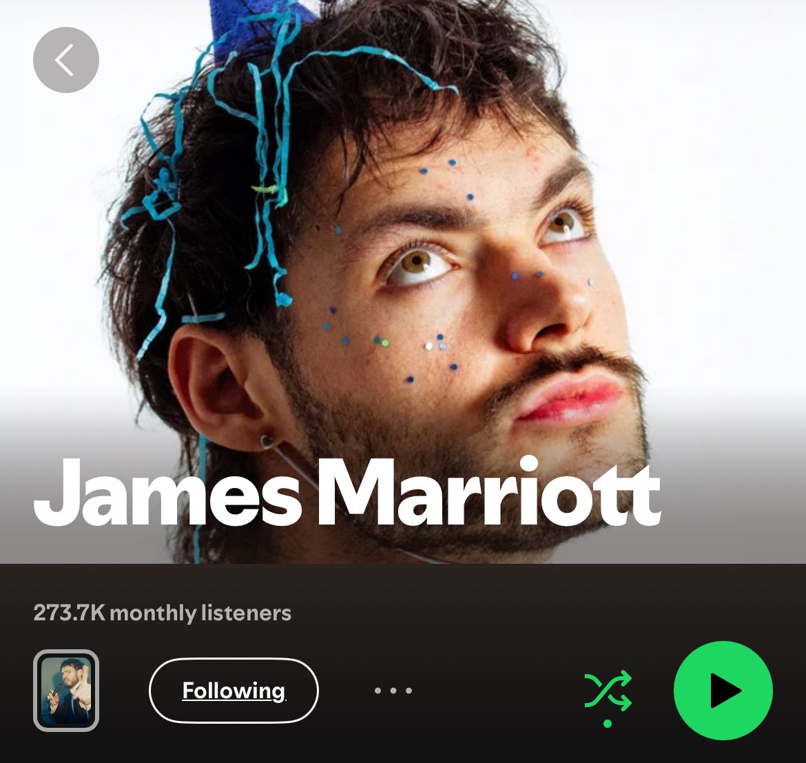 marriottupdated's tweet image. Start of January vs start of February! 
James has gained over 45k monthly listeners on Spotify! (33.3k of those has been in the last week!)
