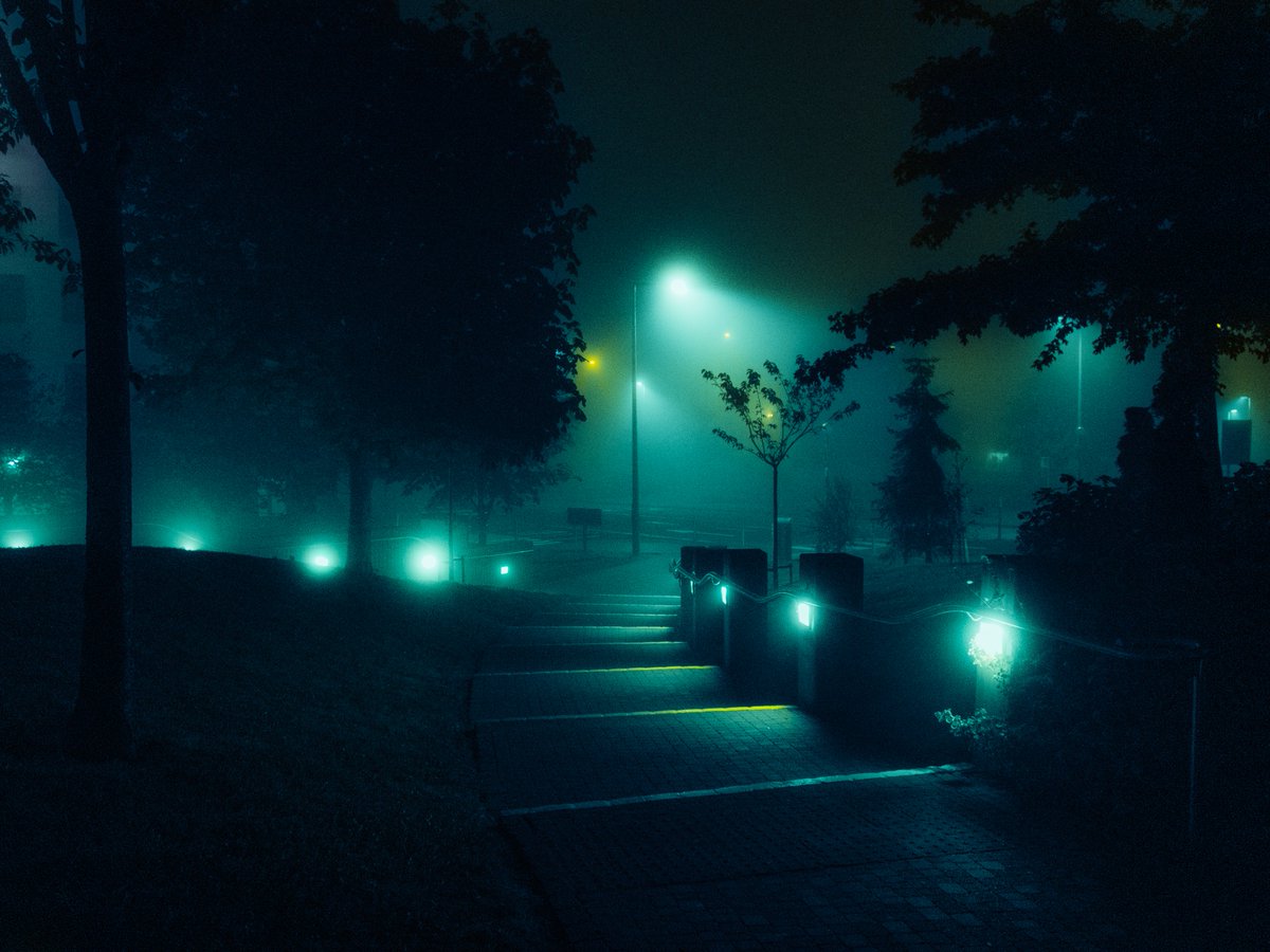 Photos of neon fog