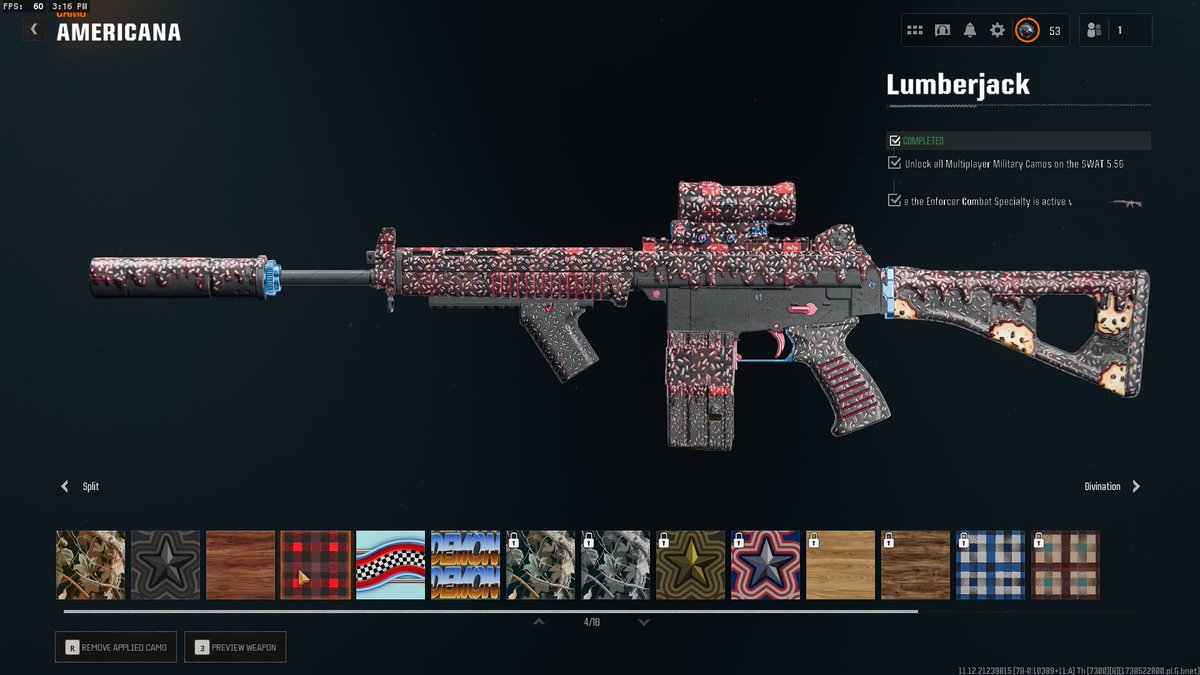 CamoFlaugeAk47's tweet image. #CallofDuty  How are you rocking your #CODLeague Sprinkles Blueprint?