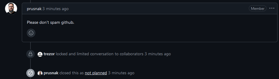 <a href="/Fuzzbawls/">Fuzzbawls</a> <a href="/Trezor/">Trezor</a> Wow <a href="/Trezor/">Trezor</a> how does it help your reputation if you call legitimate, well-respected developers spammers when they correctly call out your wrongdoing?