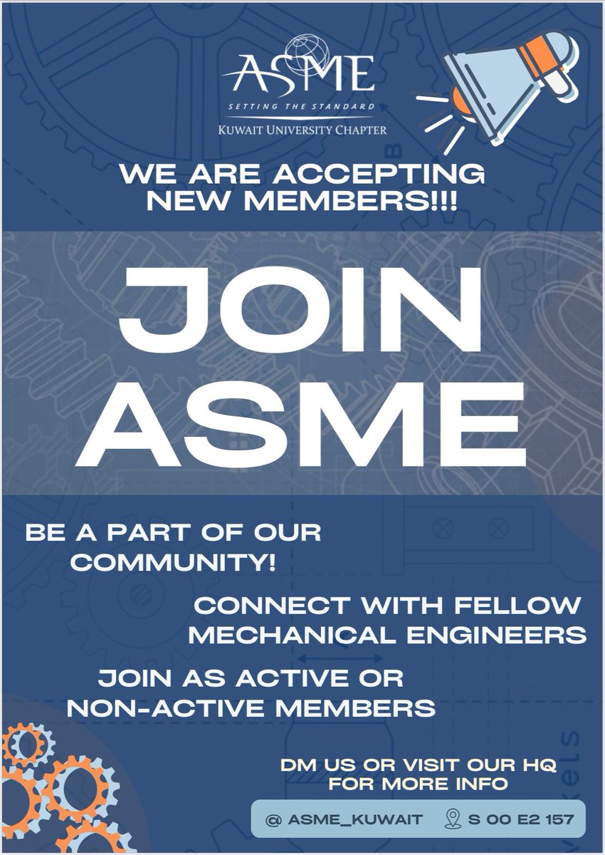 We’re accepting new members!!⚙️
Sign up to join our team by filling the form! 
forms.gle/JTDrLttnbiErVA…
We’re excited to have you!🤍