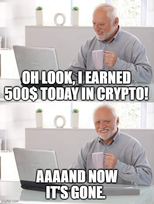 Every other day in the #cryptomarket be like:
